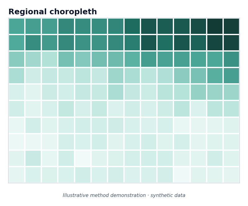 Environmental risk and demographic mapping example